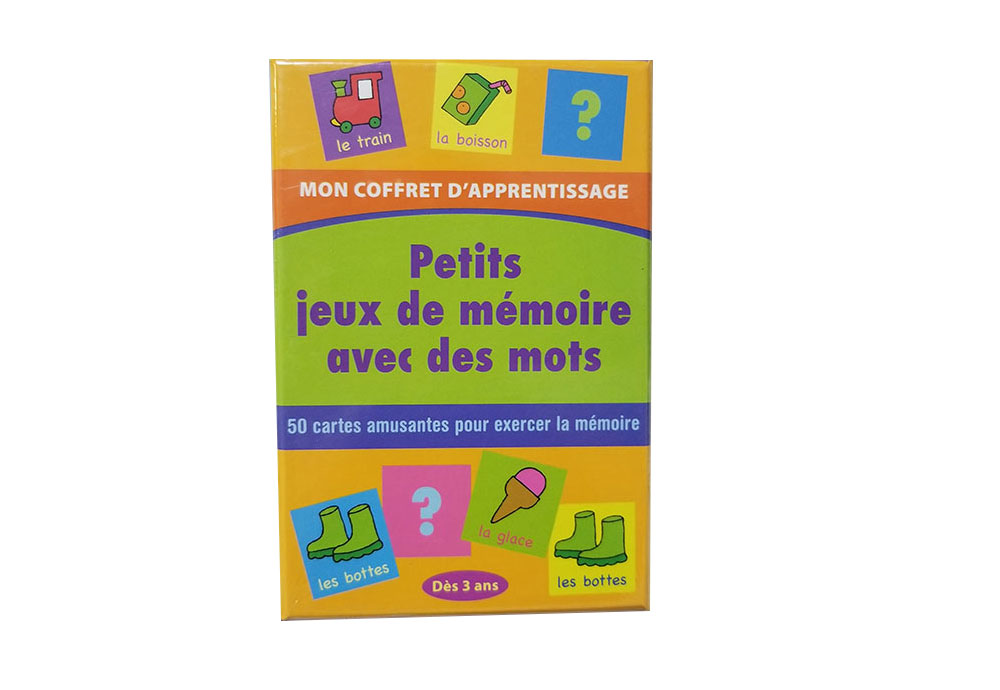 Children's intellectual game card