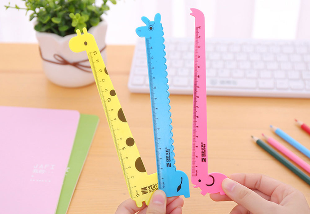 Cartoon Giraffe Shape Rulers