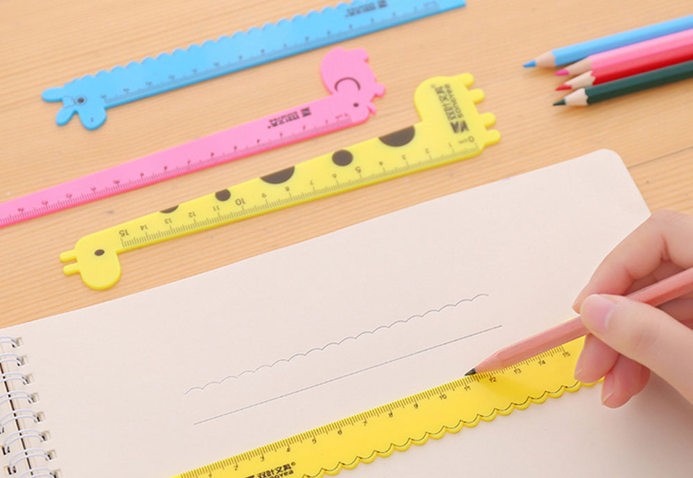 Cartoon Giraffe Shape Rulers