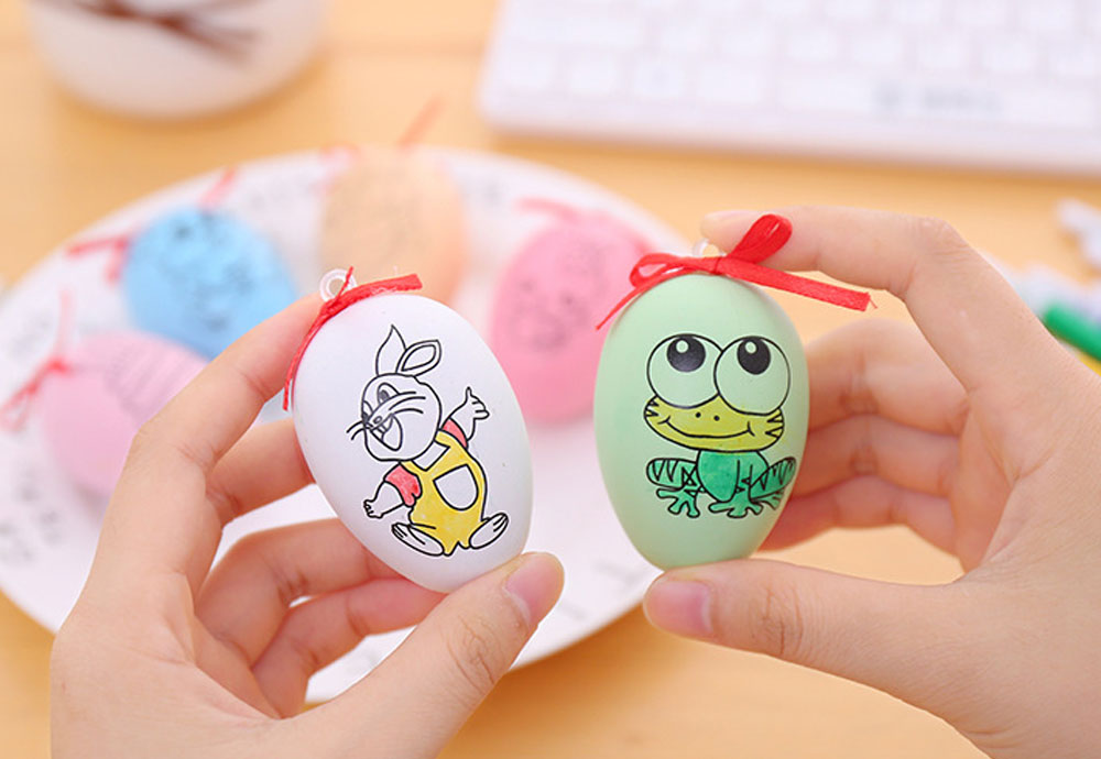 DIY Intelligent Hand Painted Color Eggs