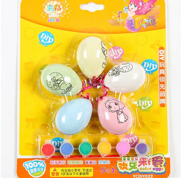 DIY Intelligent Hand Painted Color Eggs