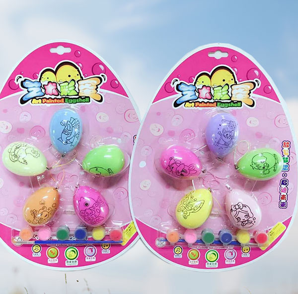 DIY Intelligent Hand Painted Color Eggs