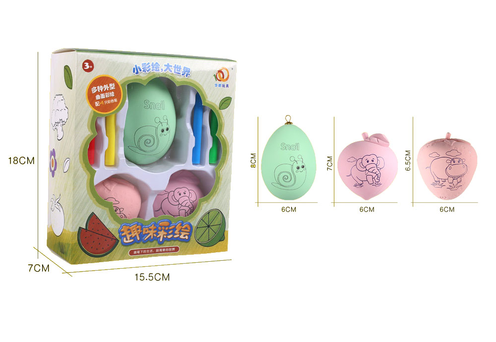 DIY Intelligent Hand Painted Color Eggs