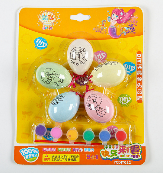 DIY Intelligent Hand Painted Color Eggs