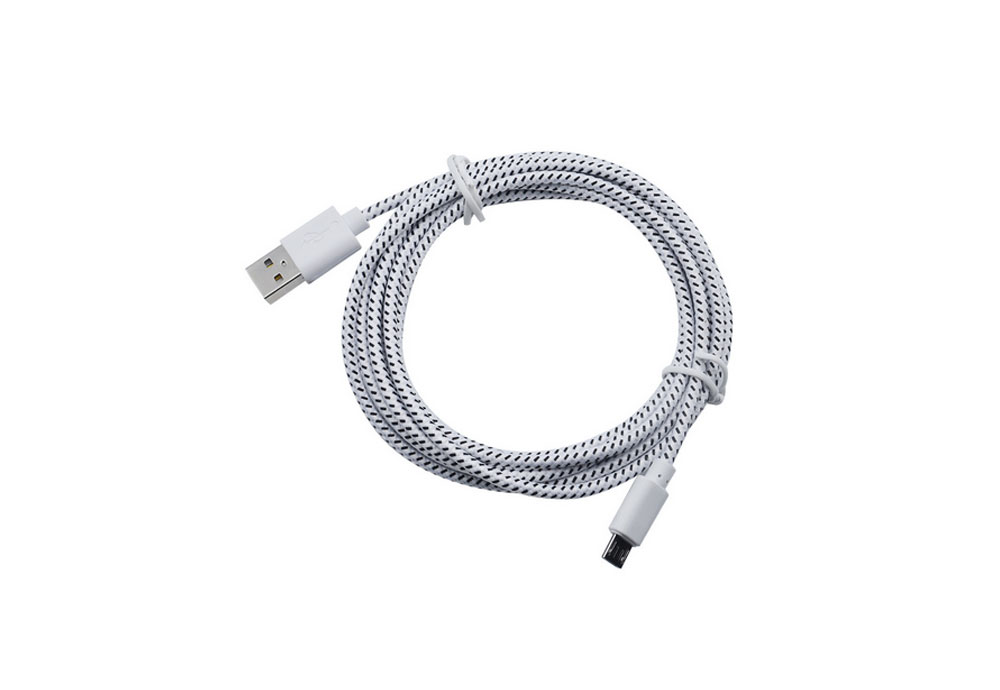 Colored Nylon Braided Rope Micro USB Data Sync Charging