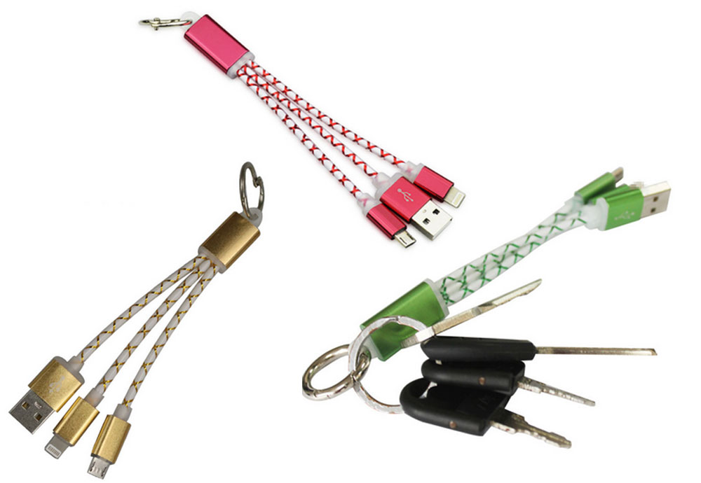 Multi-functional Key Ring Mobile Phone Data Cable