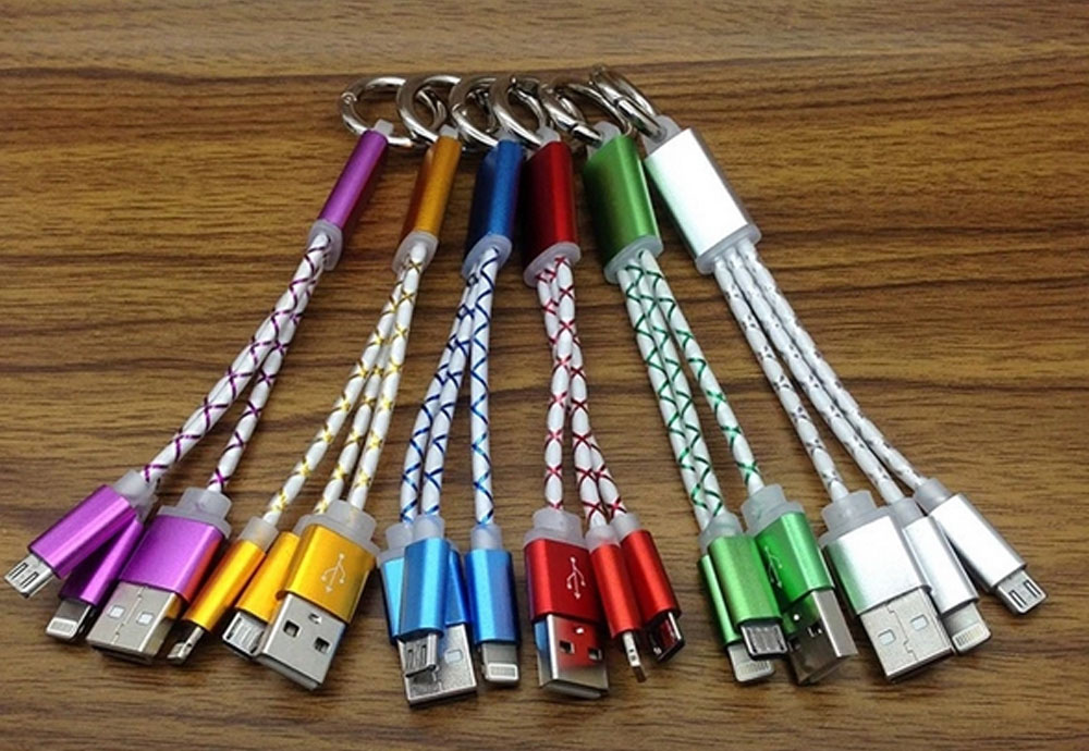 Multi-functional Key Ring Mobile Phone Data Cable
