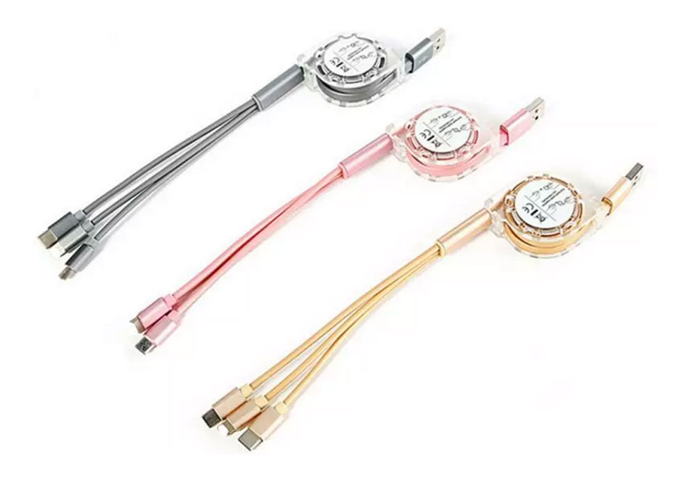 Retractable Multi USB Charging Cable