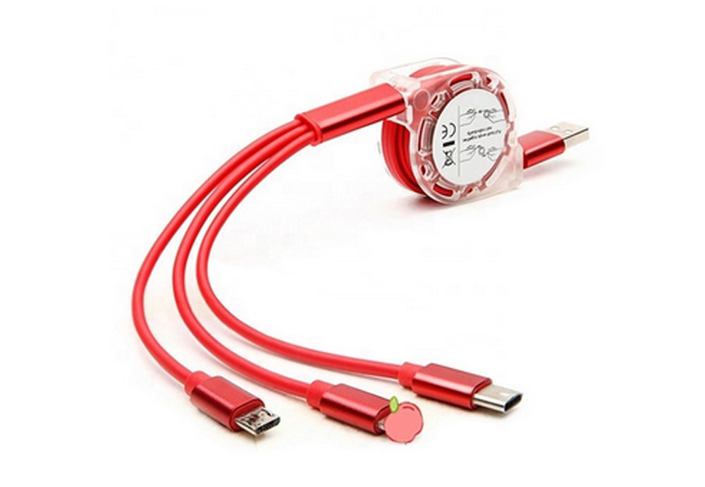 Retractable Multi USB Charging Cable