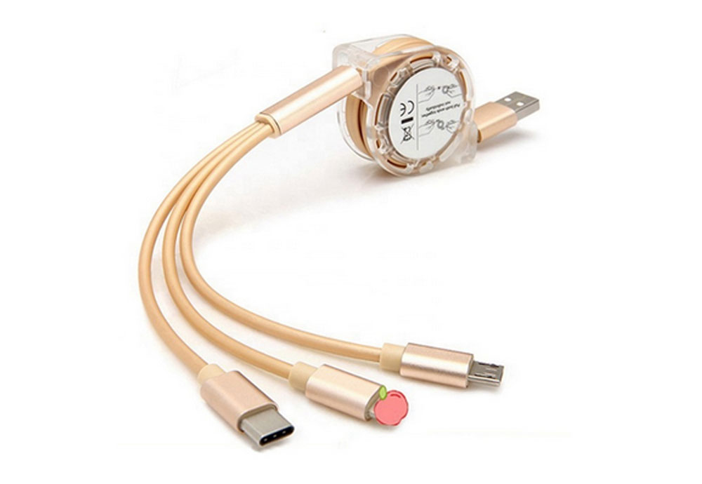 Retractable Multi USB Charging Cable