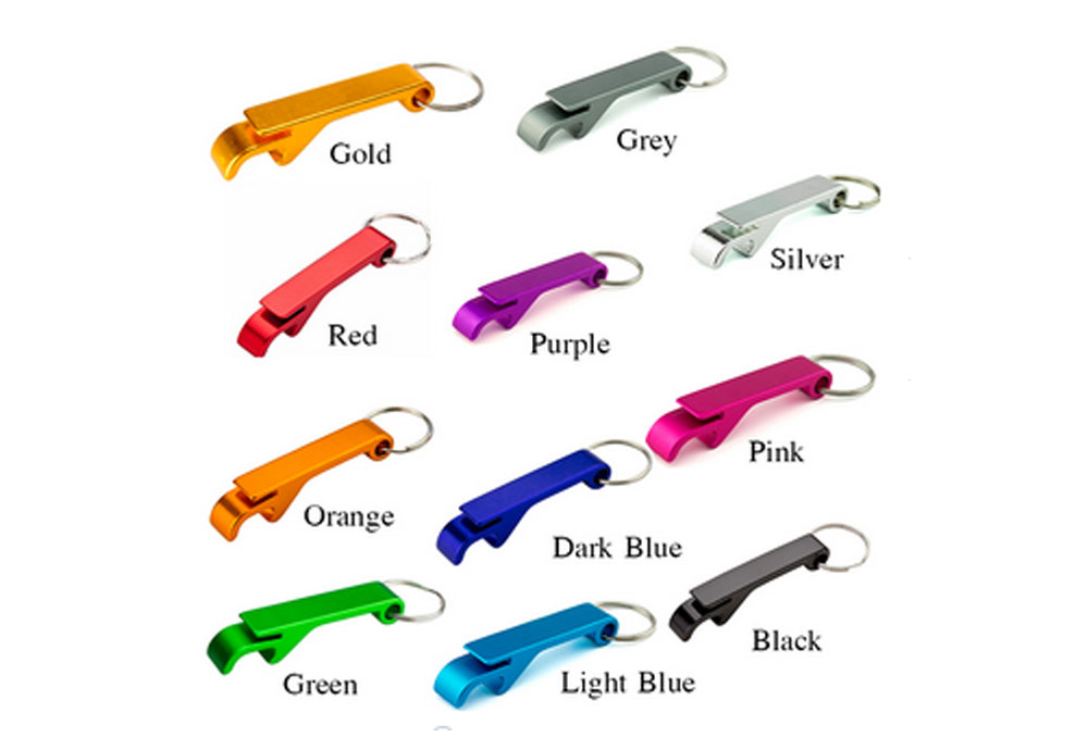 Cheap Customized Metal Aluminum Beer Wine Bottle Opener with Key Chain