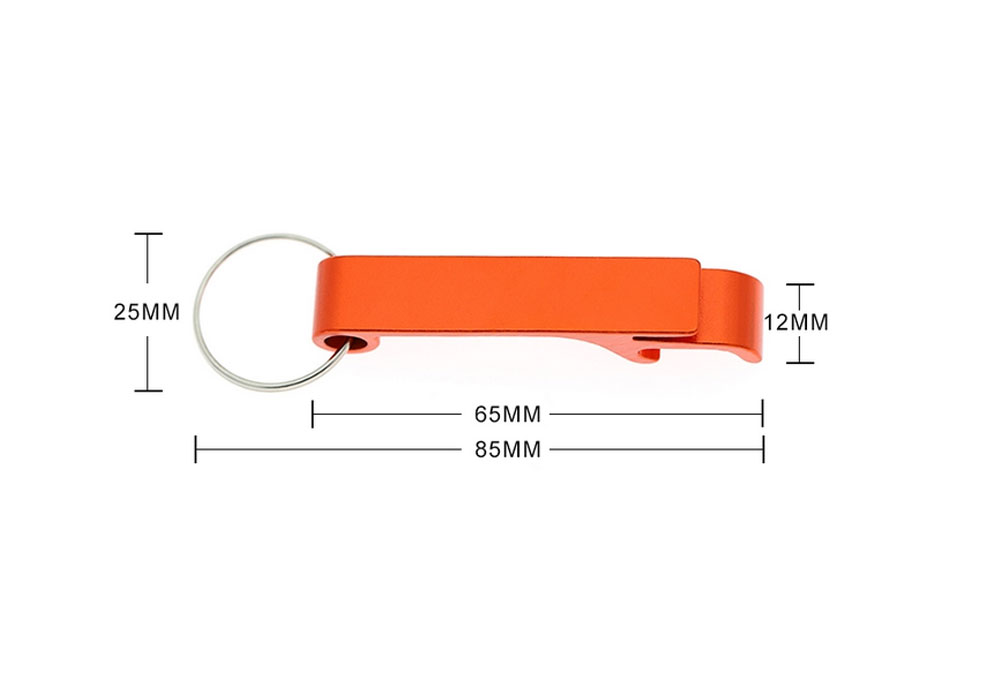 Cheap Customized Metal Aluminum Beer Wine Bottle Opener with Key Chain