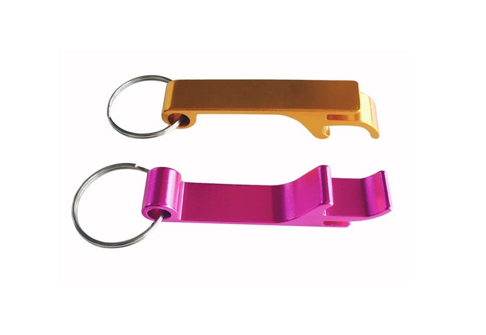 Cheap Customized Metal Aluminum Beer Wine Bottle Opener with Key Chain