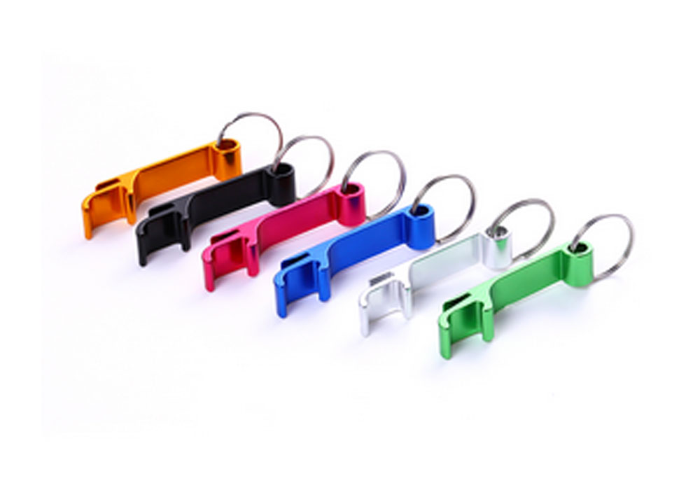 Cheap Customized Metal Aluminum Beer Wine Bottle Opener with Key Chain