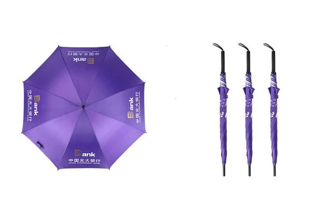 Customize Logo High Quality Manufacturer China Compact Universal Large Colors Straight Pongee Rainbow Custom Printed Umbrella