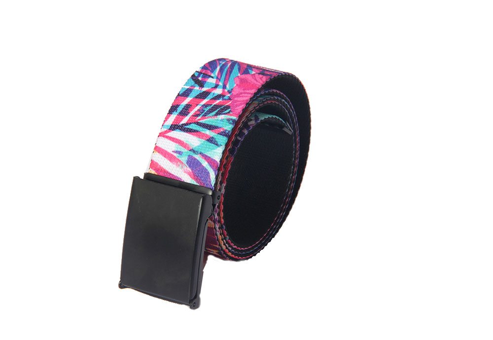 Custom Fashion Polyester Fabric Sublimation Logo Belts