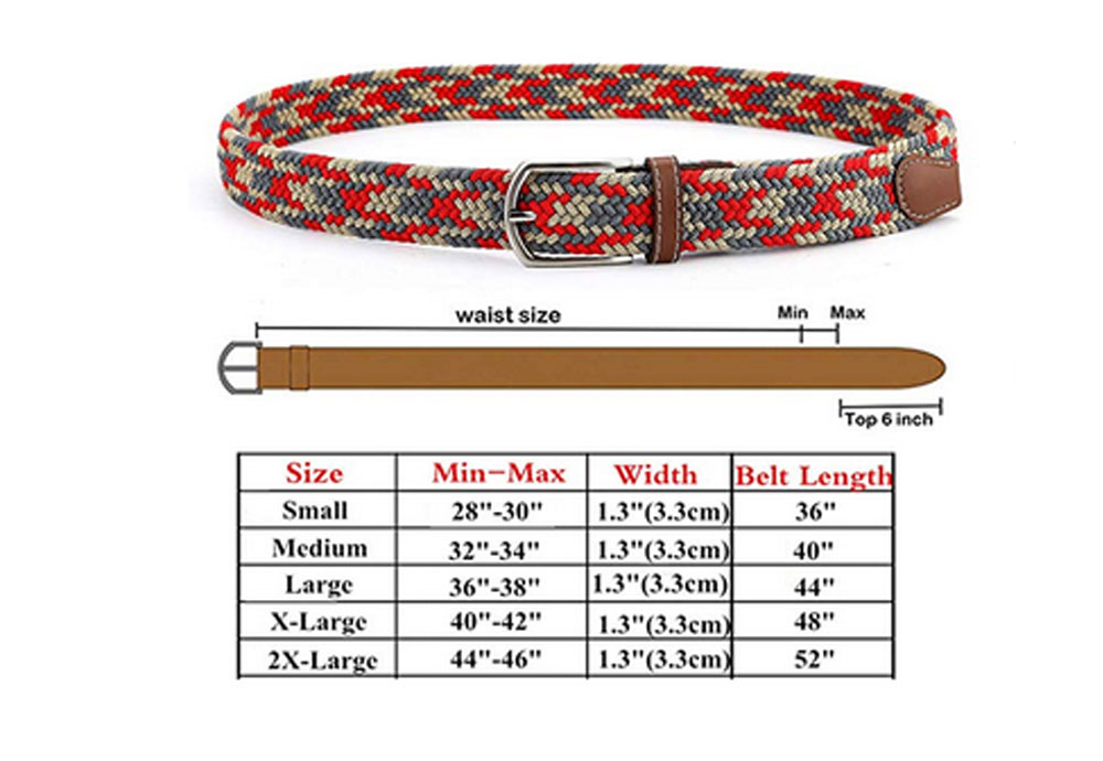 Canvas Woven Elastic Stretch Belts