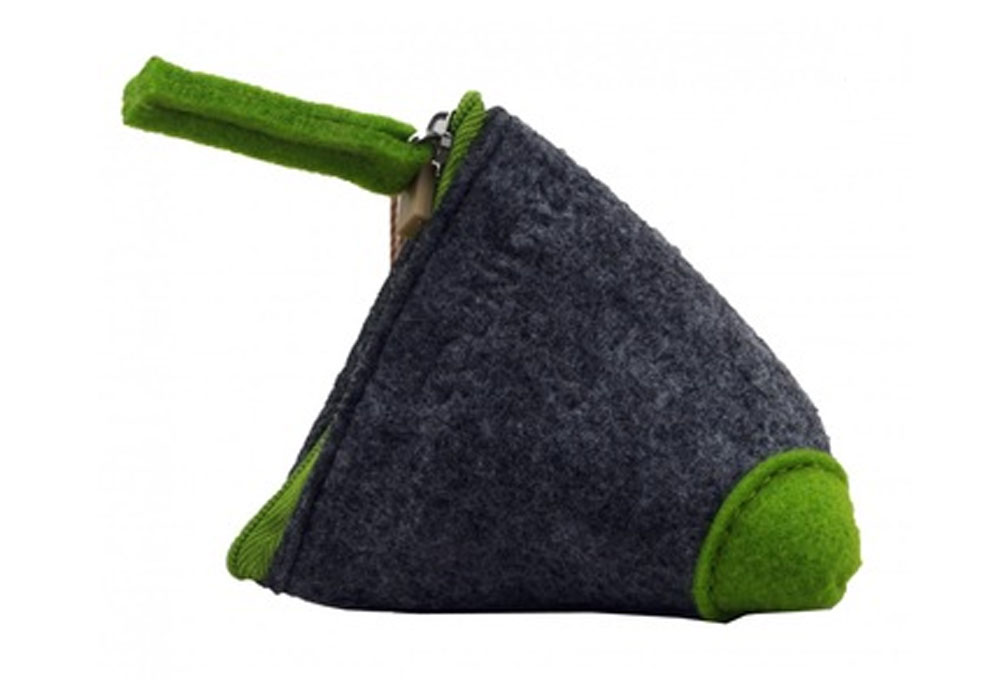 Triangular Mini felt Coin Purse