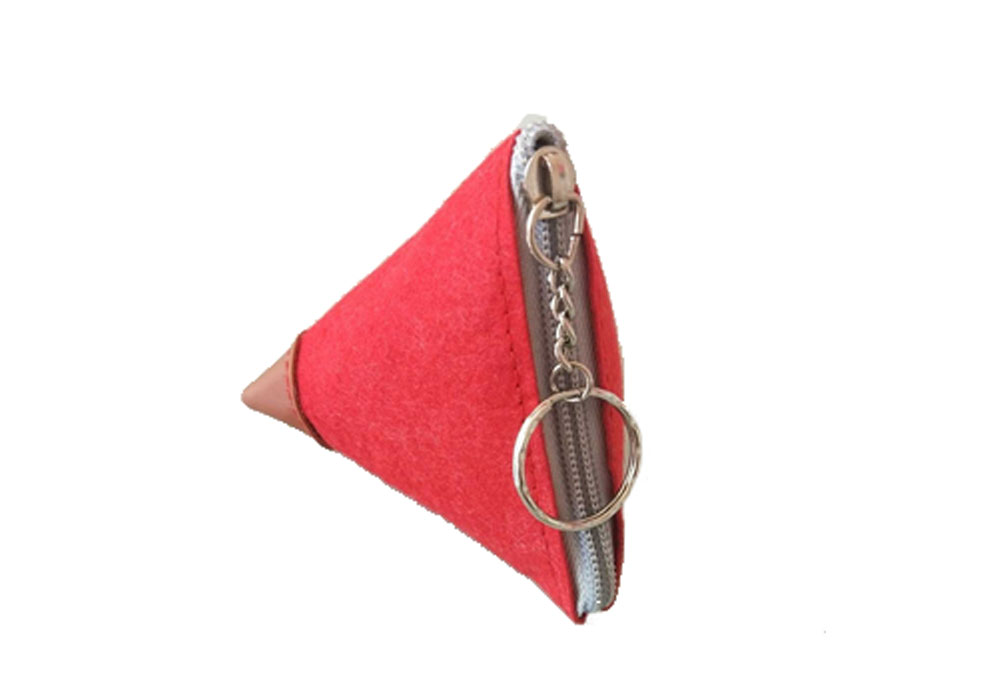 Triangular Mini felt Coin Purse
