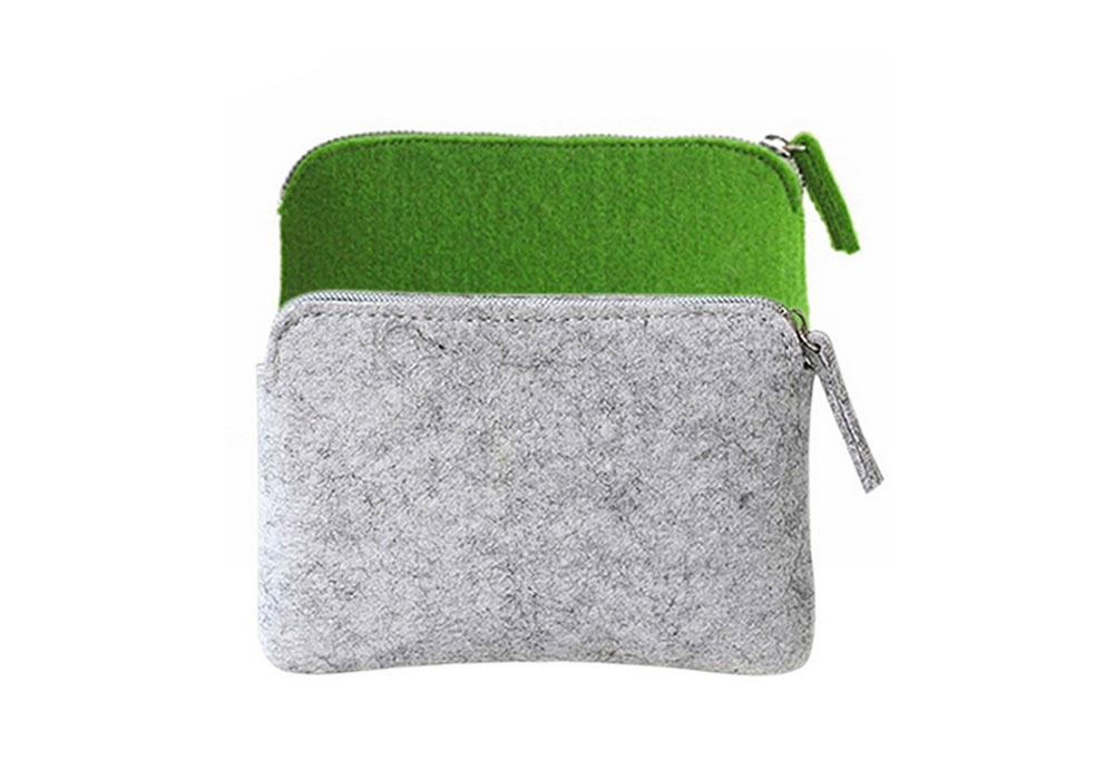 Felt Zipper Coin Purse