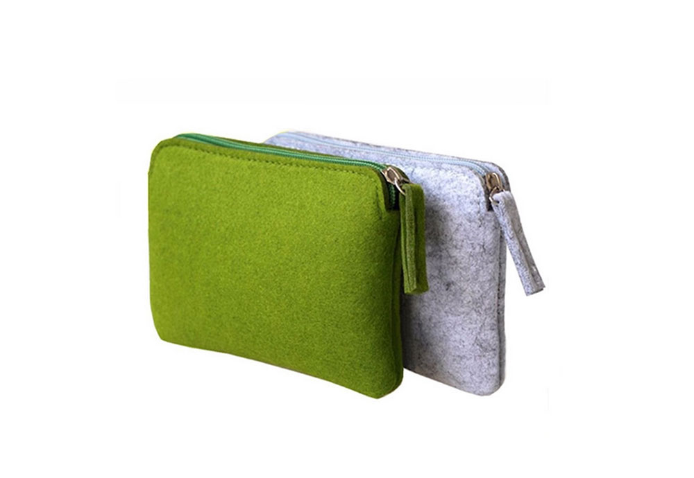 Felt Zipper Coin Purse