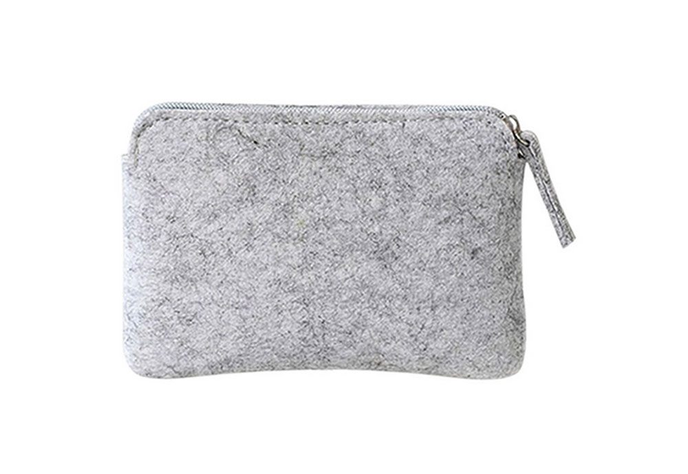 Felt Zipper Coin Purse