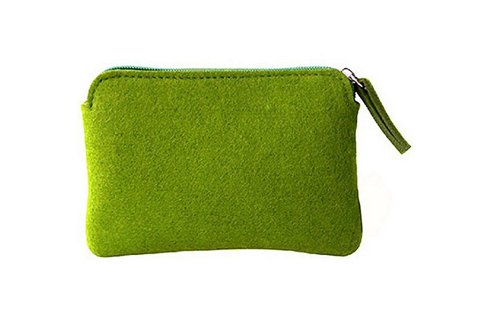 Felt Zipper Coin Purse