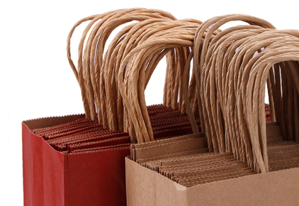 Recycle twisted Handle Paper Bags