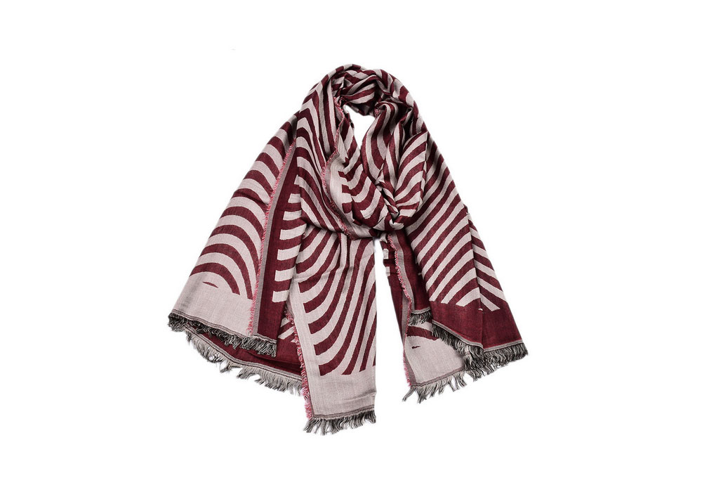 Simple Wavy Yarn Dyed Scarf for Men and Women