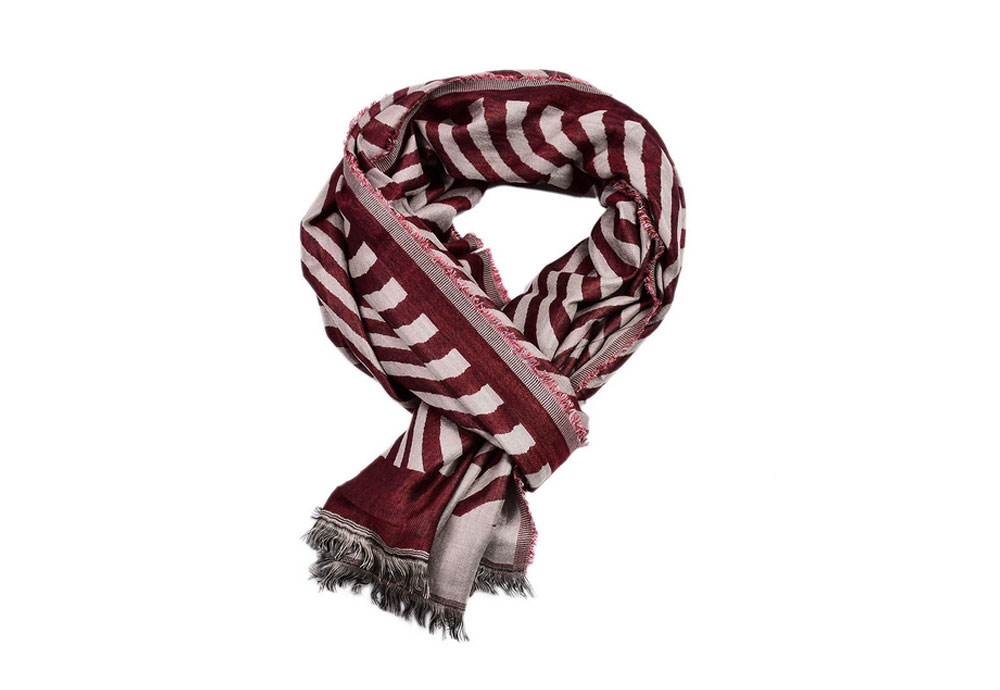 Simple Wavy Yarn Dyed Scarf for Men and Women