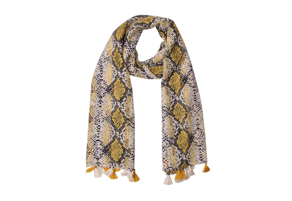 European and American Fashion Snake Pattern Scarf