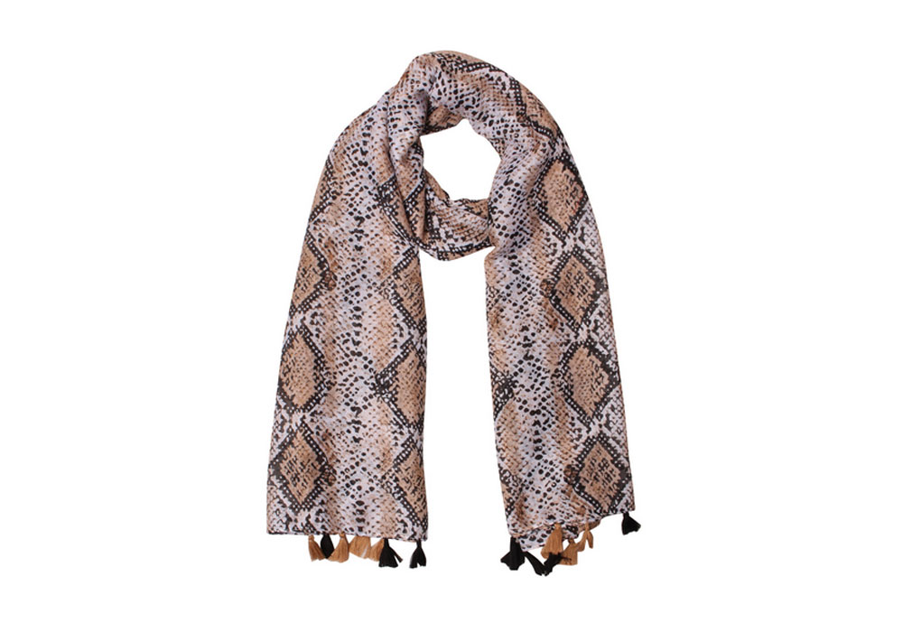 European and American Fashion Snake Pattern Scarf