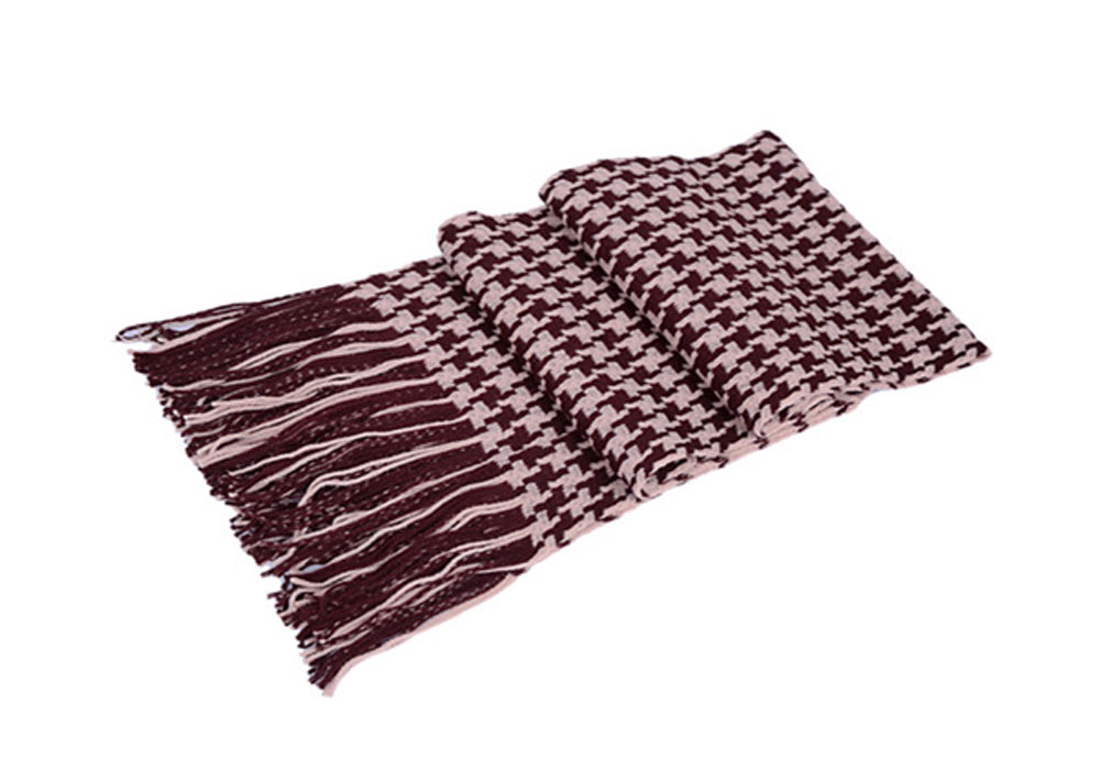 Men's Lattice Autumn and Winter Scarf