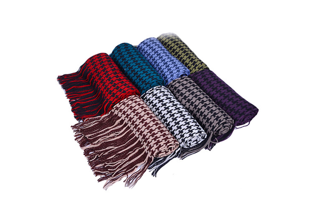 Men's Lattice Autumn and Winter Scarf
