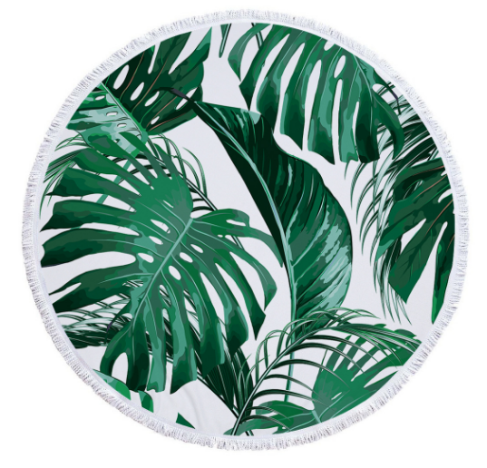 Round Microfiber Beach Towel