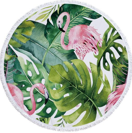 Round Microfiber Beach Towel