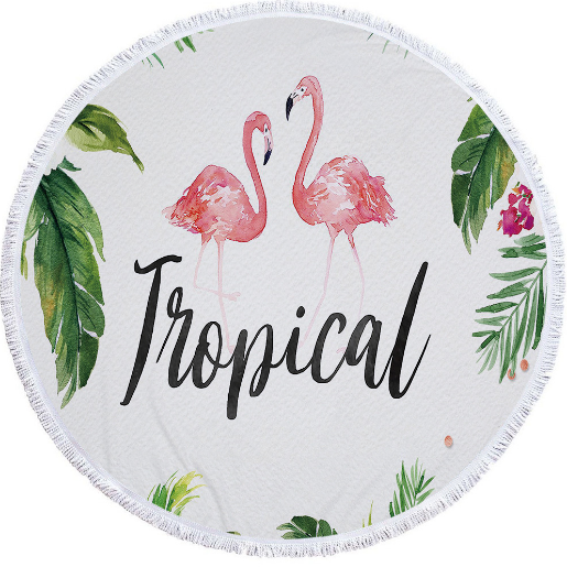Round Microfiber Beach Towel