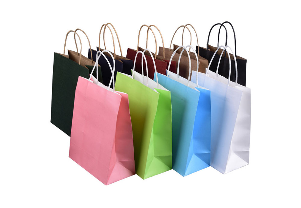 Recyclable Kraft Paper Bag  with Handles