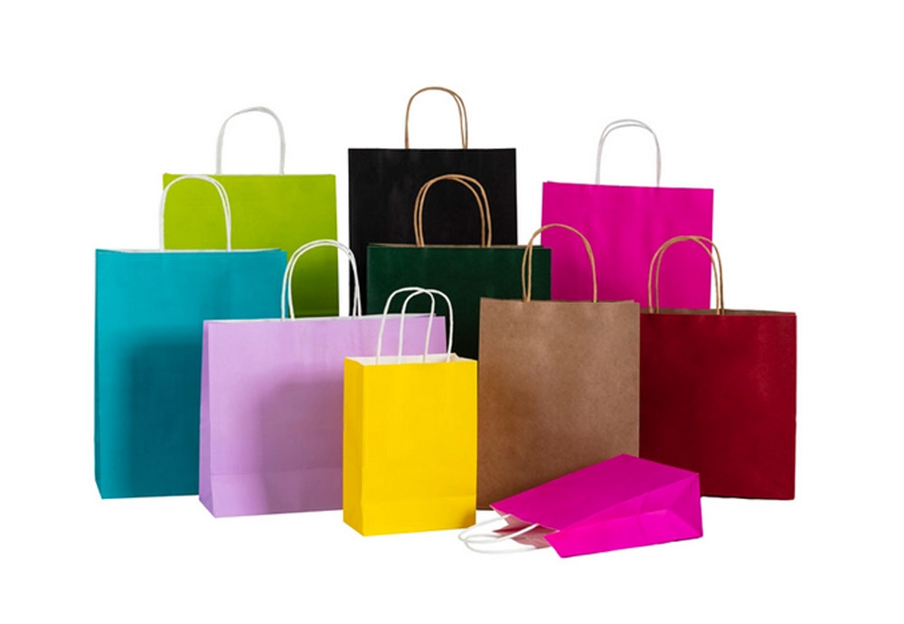 Recyclable Kraft Paper Bag  with Handles