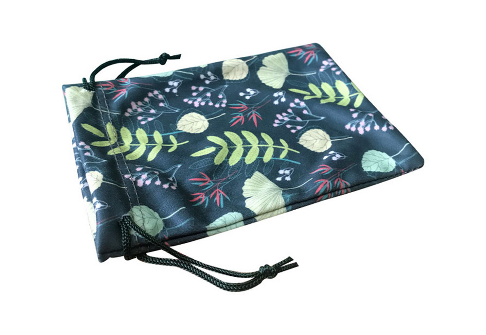 Microfiber Eyeglasses Drawstring Pouch