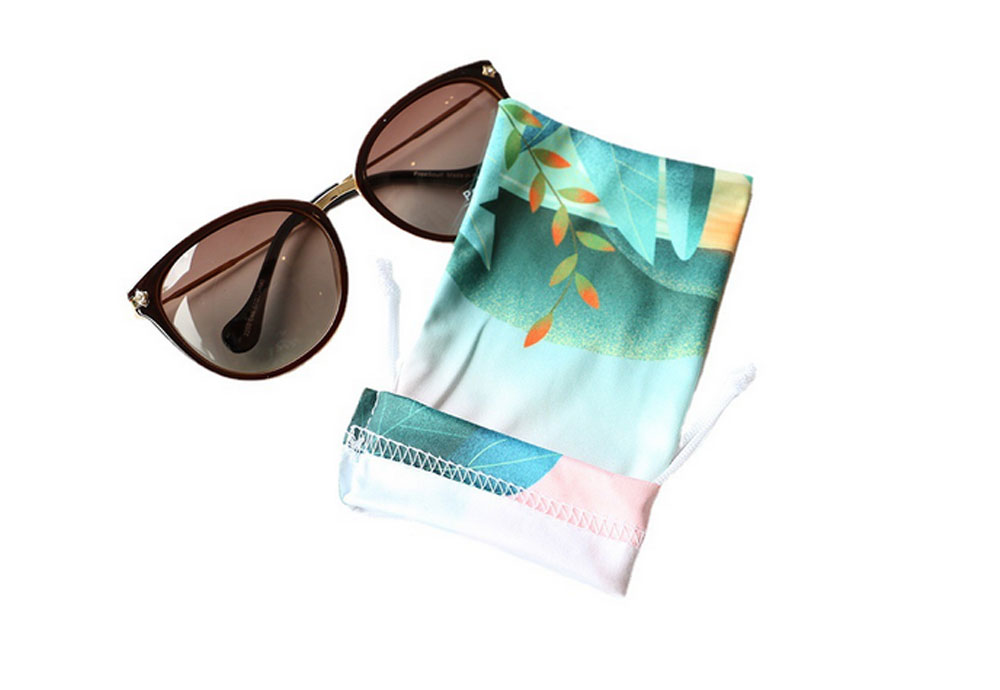 Microfiber Eyeglasses Drawstring Pouch