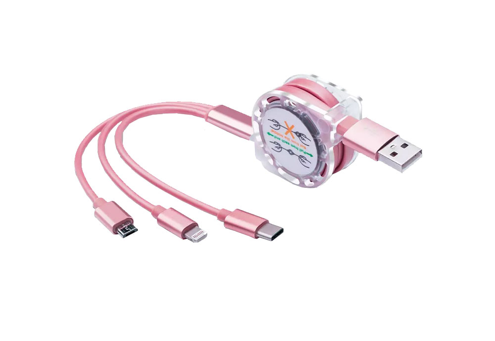 Retractable Multi USB Charging Cable