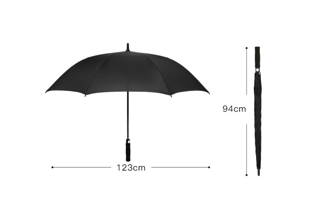 Custom Printed Promotional 27 inch Fiberglass Straight Golf Umbrella