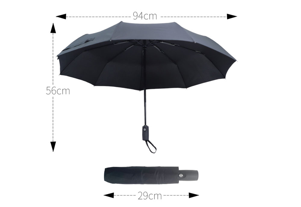 Hot Selling Automatic Windproof 3 Folding Umbrellas for Sunny and Raining