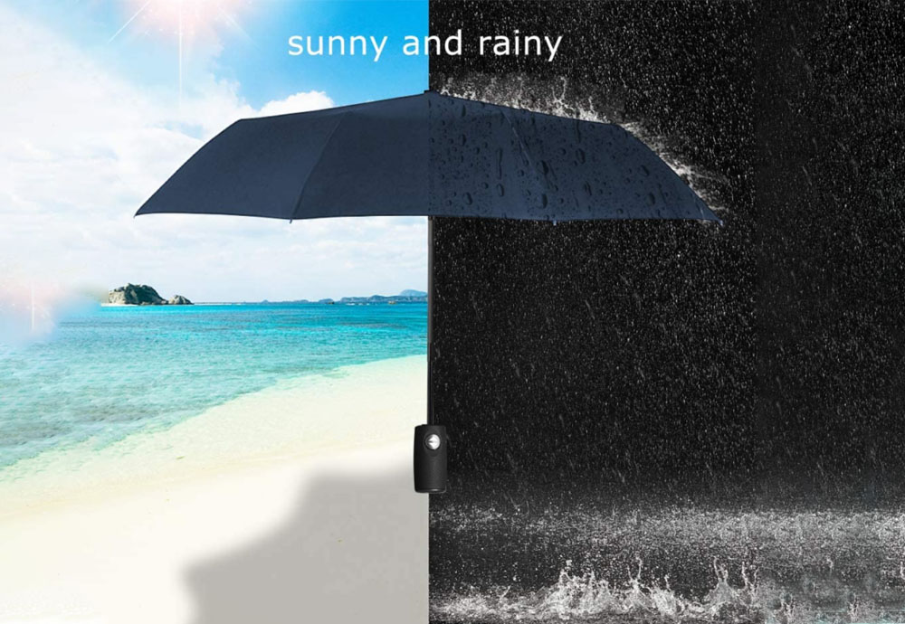Hot Selling Automatic Windproof 3 Folding Umbrellas for Sunny and Raining