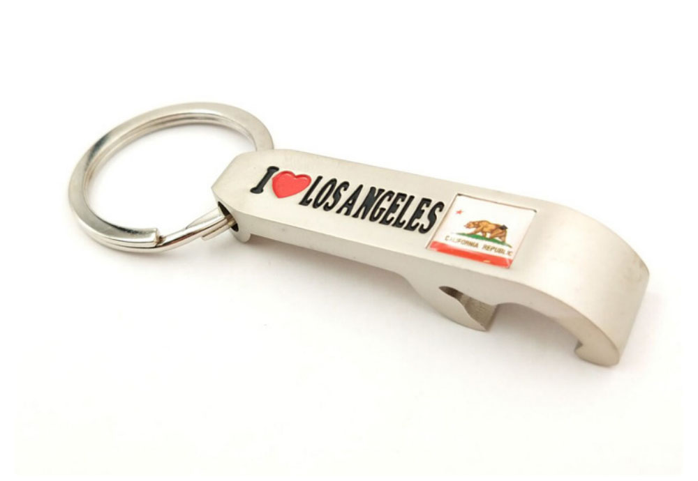 Cheap Customized Metal Aluminum Beer Wine Bottle Opener with Key Chain