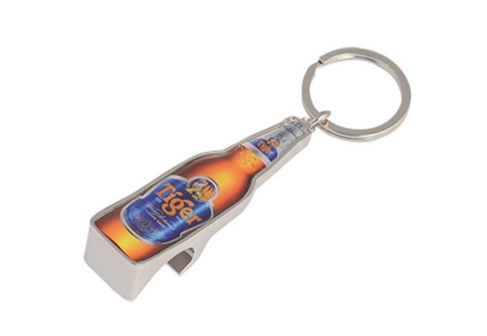 Metal Opener with Key Ring