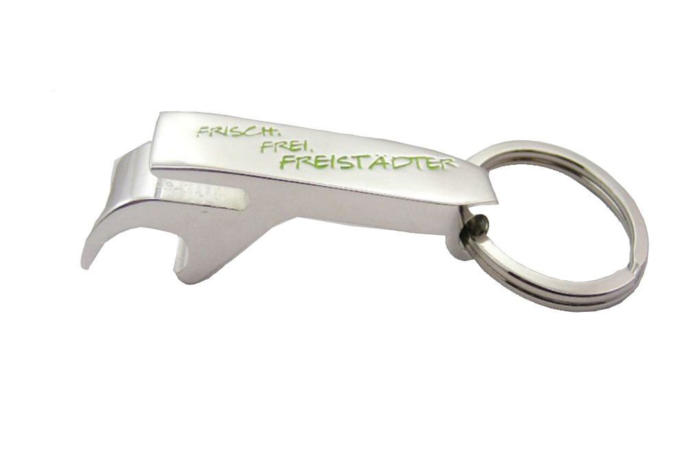 Metal Opener with Key Ring