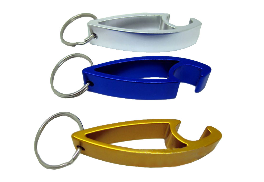 Metal Opener with Key Ring