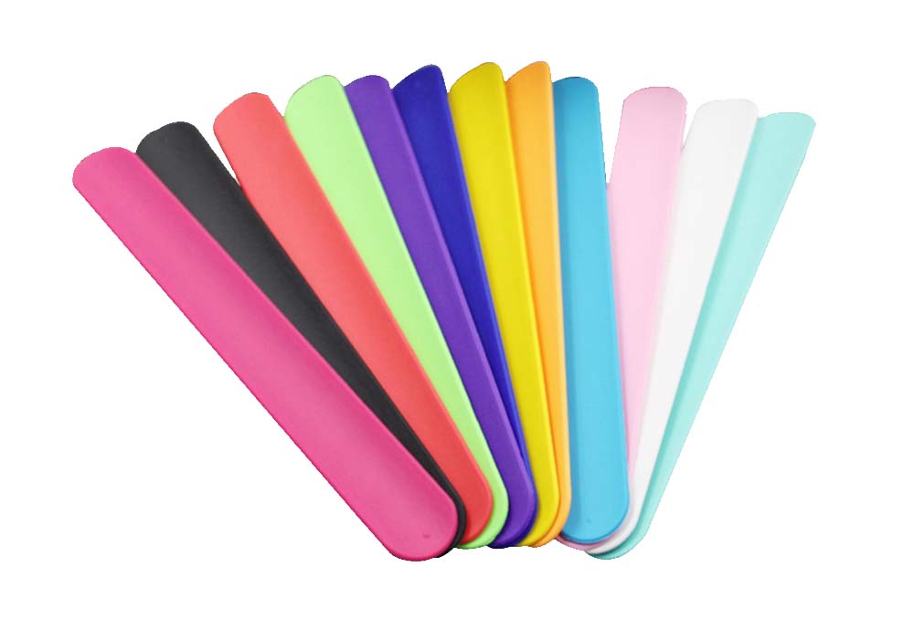 Plastic flexible magnetic rulers Silicone Ruler slap bracelet